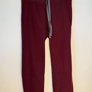Figs Burgundy Technical Collection Pants XS Petite